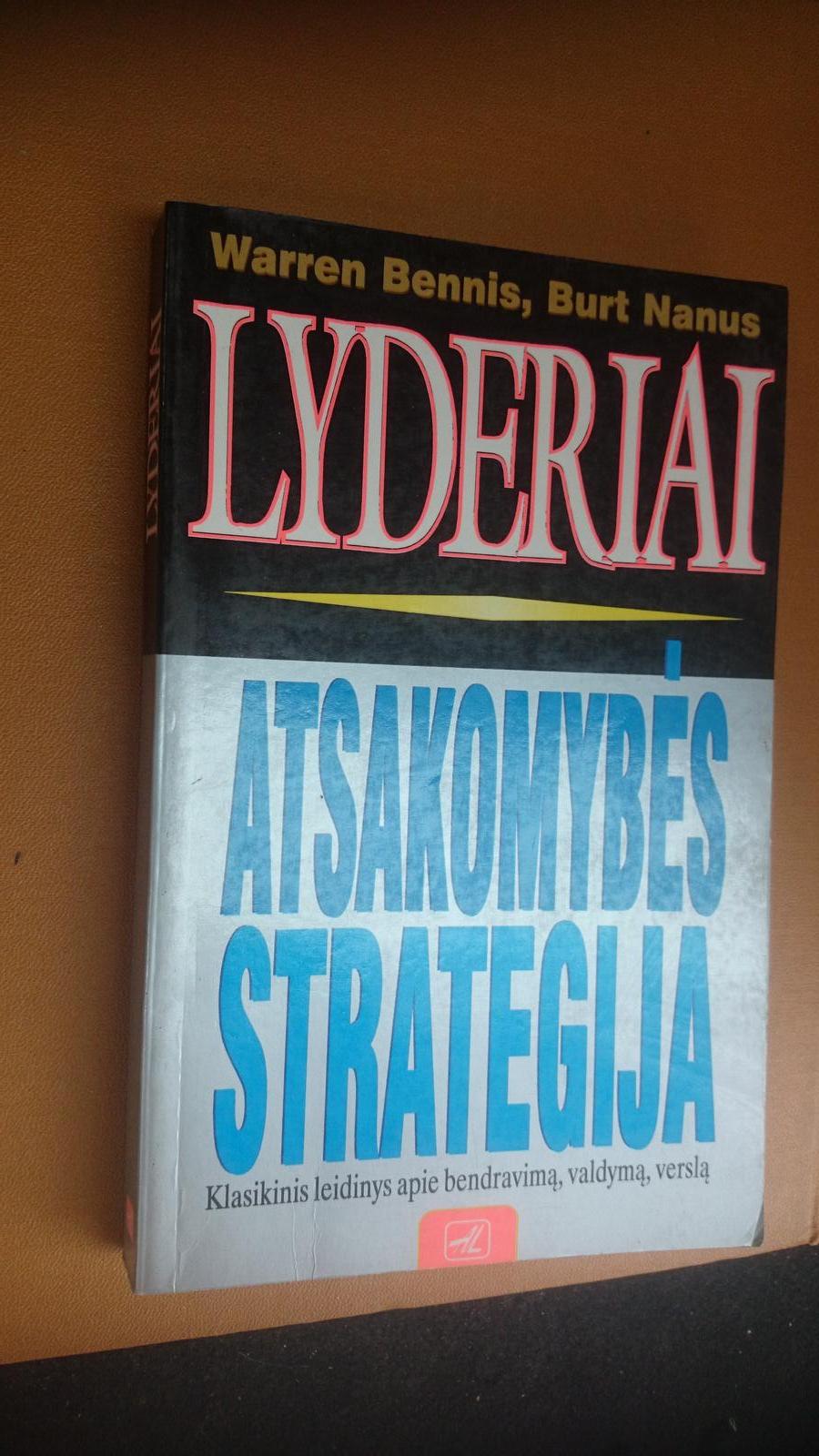 Lyderiai. Atsakomybės strategija