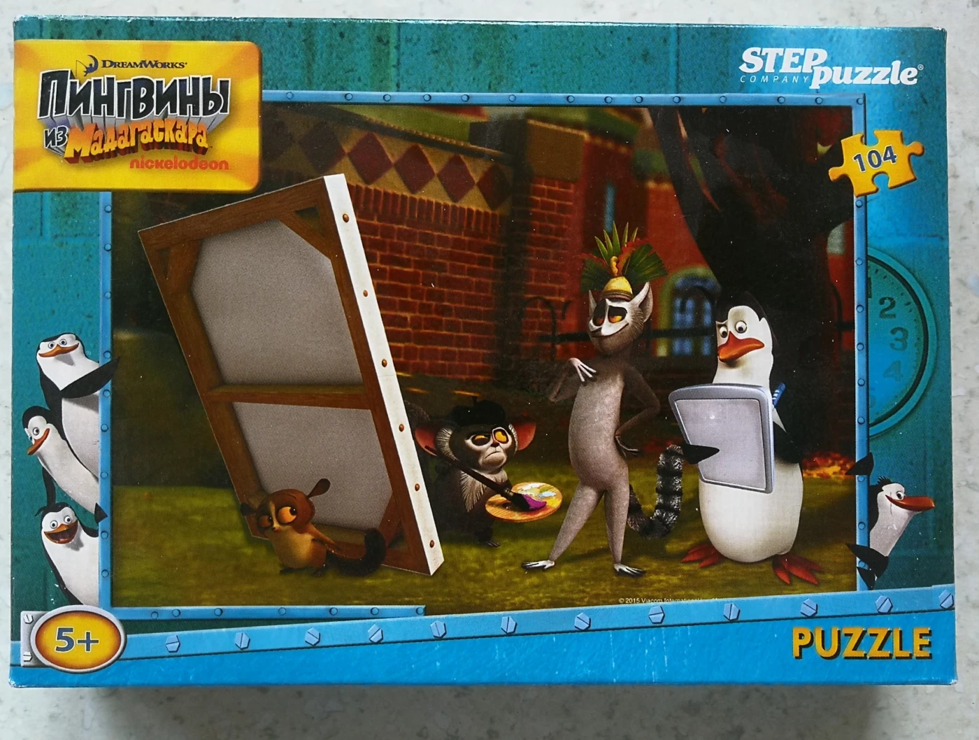 Dėlionė Puzzle 104 Madagaskaro pingvinai iš Madagaskaras 3 / 104 Puzzle Penguins of Madagascar 3