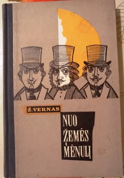 Nuo žemės į mėnulį - Žiulis Vernas, knyga