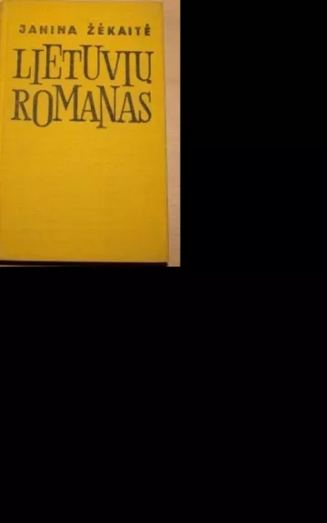 Lietuvių romanas