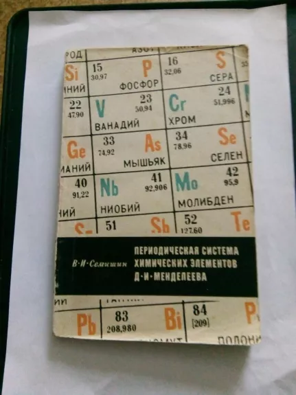 Периодическая система химических элементов Д. И. Менделеева. - В. И. Семишин, knyga