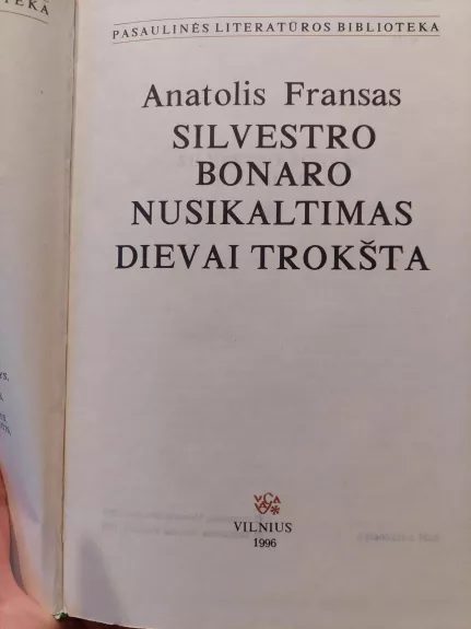 Silvestro Bonaro nusikaltimas. Dievai trokšta