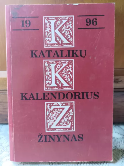Katalikų kalendorius žinynas 1996