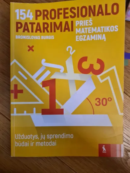 154 Profesionalo Patarimai Prieš Matematikos Egzaminą - Bronislovas ...