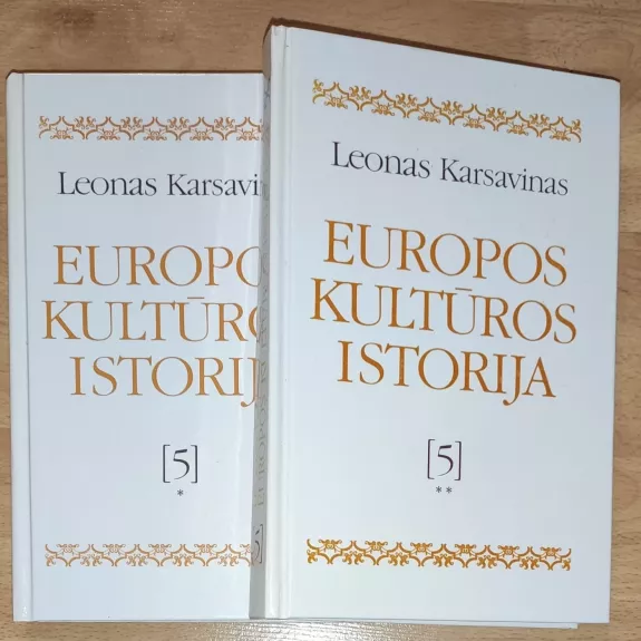 Europos kultūros istorija 5 T. (1-2 knygos) - Leonas Karsavinas, knyga 1