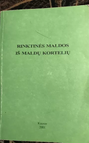 Rinktinės maldos iš maldų kortelių