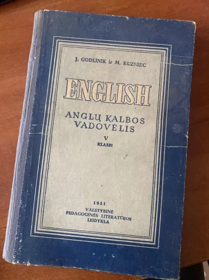 English Anglų kalbos vadovėlis V klasei - J. Godlinik ir M. Kuzniec, knyga