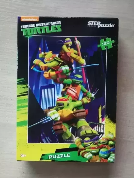Dėlionė Puzzle 120 "Vėžliukai nindzės" /6/ 120 Puzzle Teenage Mutant Ninja Turtles