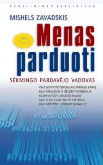 Menas parduoti. Sėkmingo pardavėjo vadovas - Mishels Zavadskis, knyga