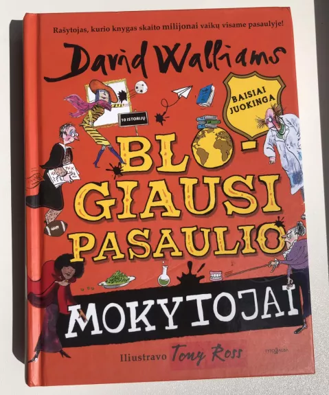 Blogiausi pasaulio mokytojai - David Walliams, knyga