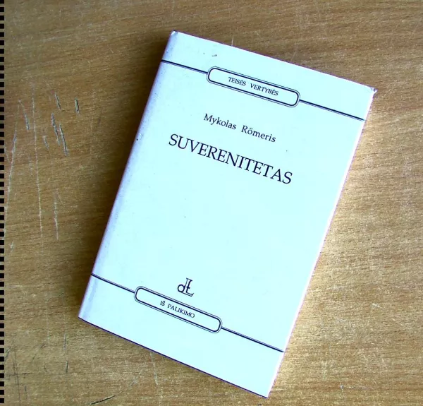 Suverenitetas - Mykolas Romeris, knyga