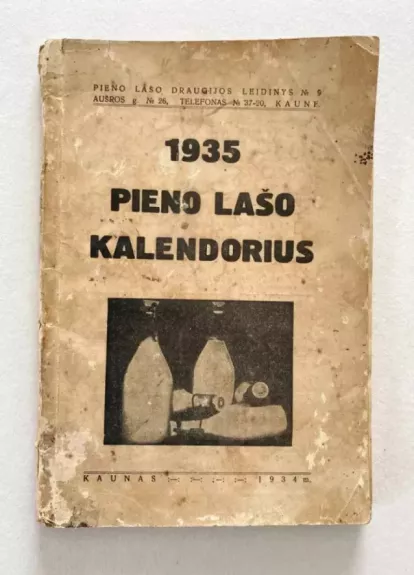 Pieno Lašo Kalendorius 1935 metams