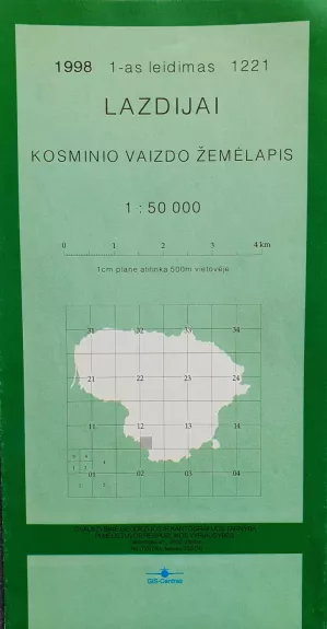 Lazdijai. Kosminio vaizdo žemėlapis