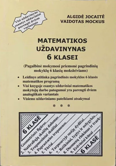 Matematikos uždavinynas 6 klasei