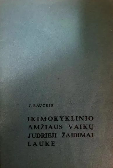 Ikimokyklinio amžiaus vaikų judrieji žaidimai lauke