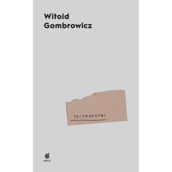 Testamentas - Witold Gombrowicz, knyga