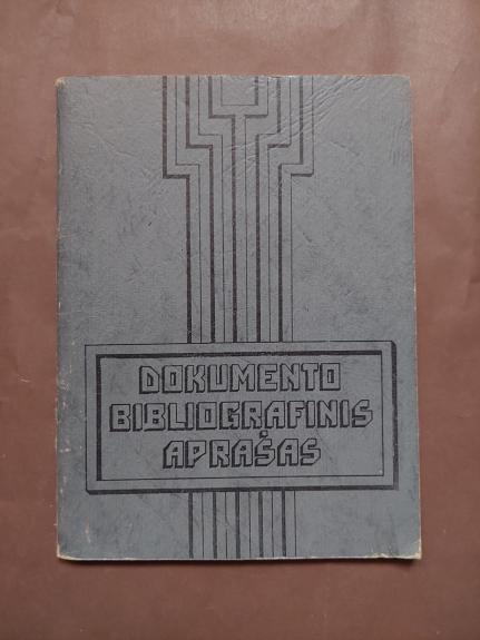 Dokumento bibliografinis aprašas