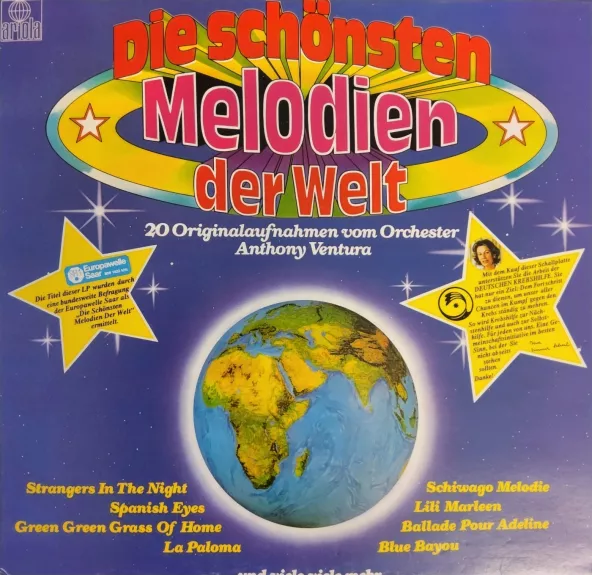 Orchester Anthony Ventura - Die Schönsten Melodien Der Welt - Orchester Anthony Ventura, plokštelė