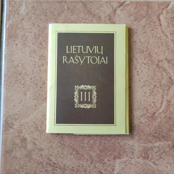 Lietuvių rašytojai (III)