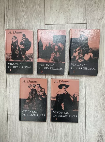 Vikontas de Braželonas (1-5 tomai)