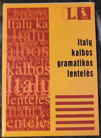 Italų kalbos gramatikos lentelės