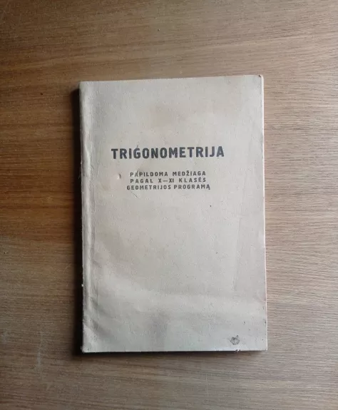 Trigonometrija - S. Novosiolovas, knyga