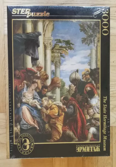 Dėlionė Puzzle 3000  Veronezė "Išminčių pagarbinimas" / 3000 Puzzle Veronese. Adoration of the Magi