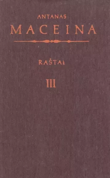 Raštai (III tomas)