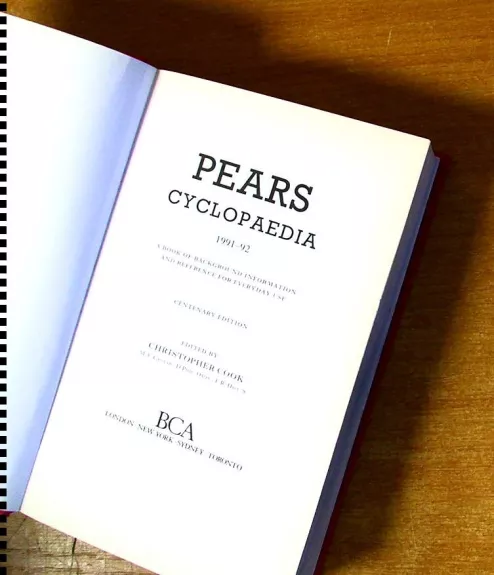 Pears Cyclopaedia 1991-1992