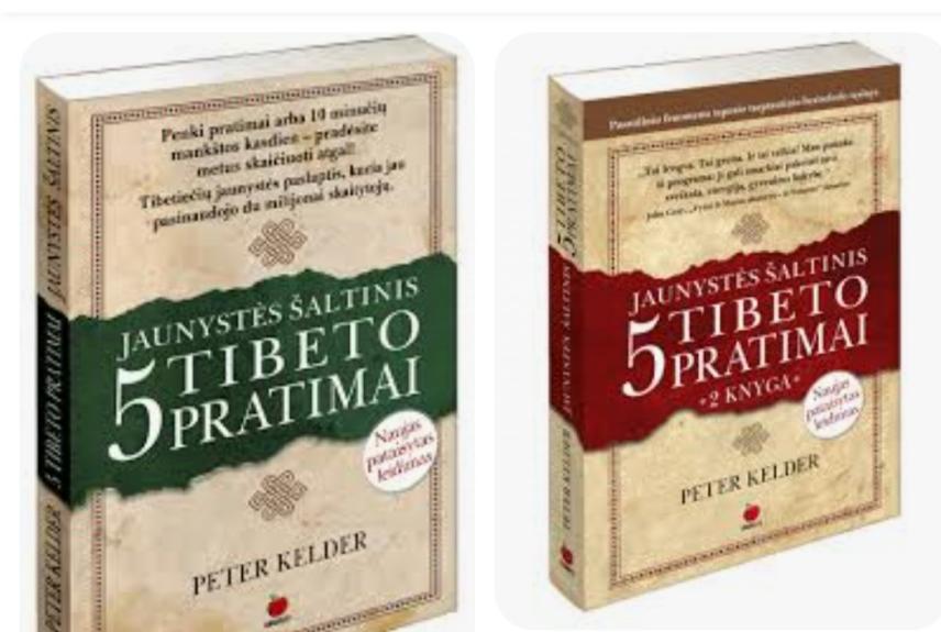 Jaunystės šaltinis. 5 Tibeto pratimai. Dvi dalys - Peter Kelder, knyga