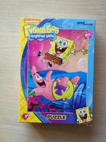 Dėlionė Puzzle 80 "Kempiniukas Plačiakelnis" /5/ 80 SpongeBob SquarePants