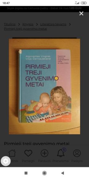 Pirmieji treji gyvenimo metai