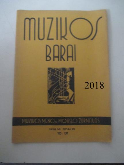 Muzikos barai, 1938 m., Nr. 10 - Autorių Kolektyvas, knyga 1