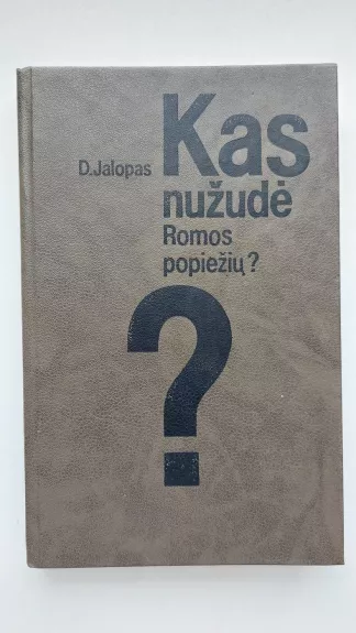 Kas nužudė Romos popiežių?