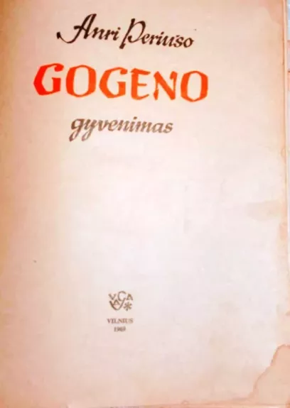 Gogeno gyvenimas