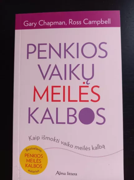 Penkios vaikų meilės kalbos