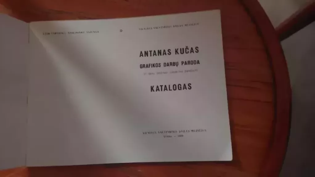 Antanas Kučas Grafikos darbų paroda Katalogas