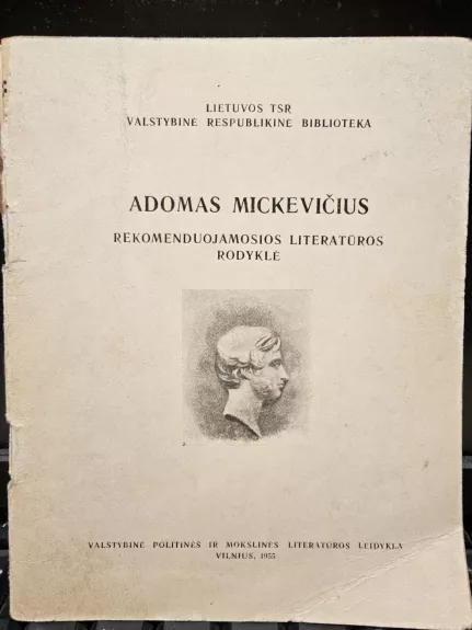 Adomas Mickevičius: rekomenduojamosios literatūros rodyklė