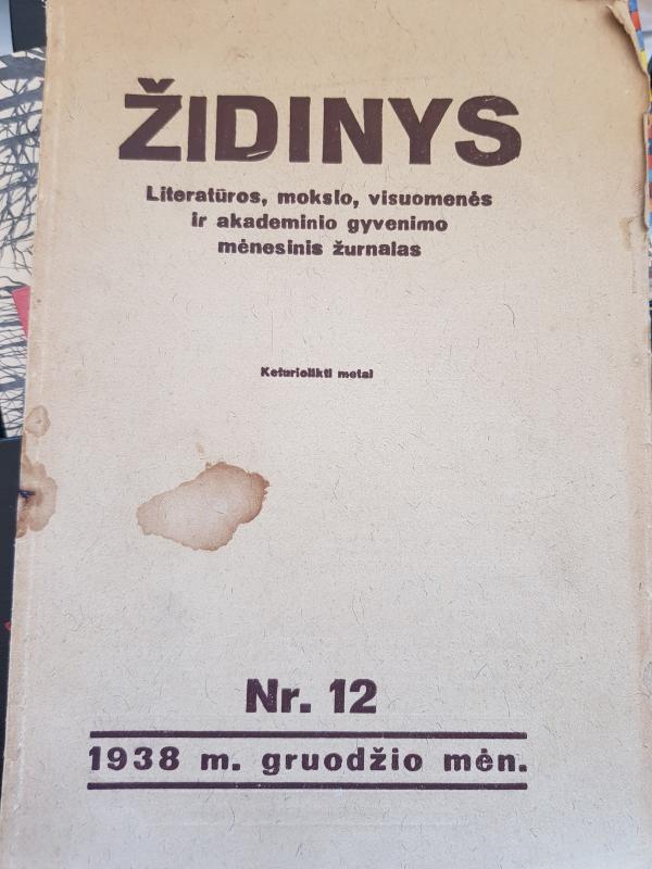 Židinys, 1938 m., Nr. 12 - Autorių Kolektyvas, knyga 3