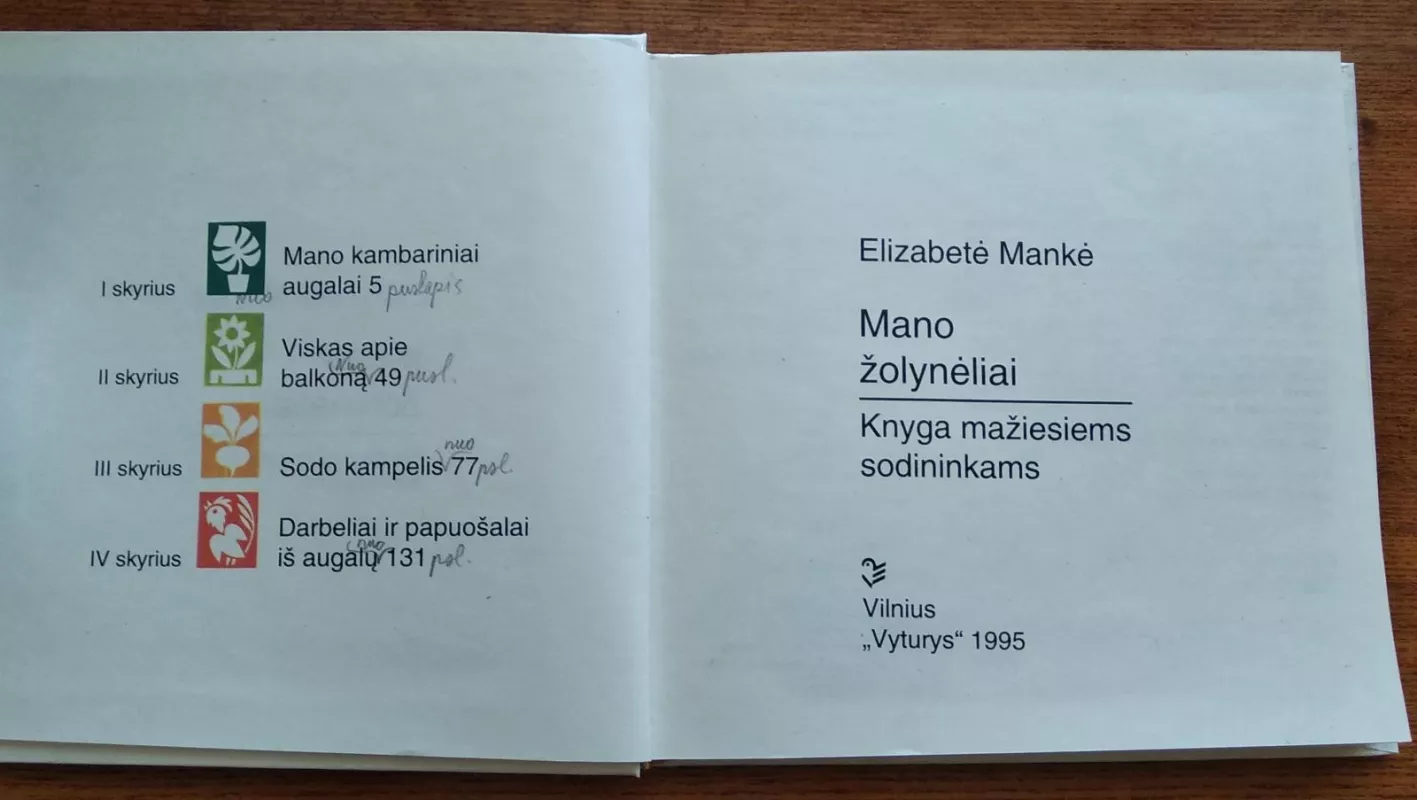 Mano žolynėliai - Elizabetė Mankė, knyga 5