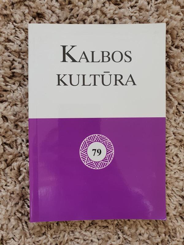 Kalbos kultūra, 1995 m., Nr. 67 - Autorių Kolektyvas, knyga 3