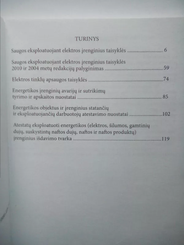 Saugos taisyklės eksploatuojant elektros įrenginius - Autorių Kolektyvas, knyga 3