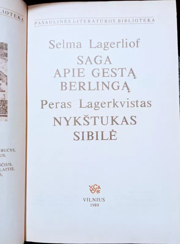 Saga apie Gestą Berlingą - Selma Lagerliof, knyga 3