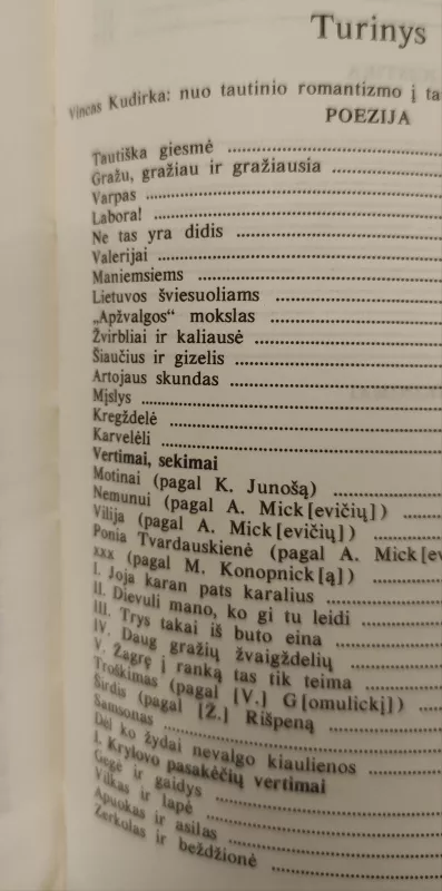 Poezija. Proza. Publicistika - Vincas Kudirka, knyga 3