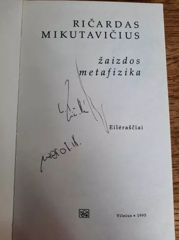 Žaizdos metafizika - Ričardas Mikutavičius, knyga 3