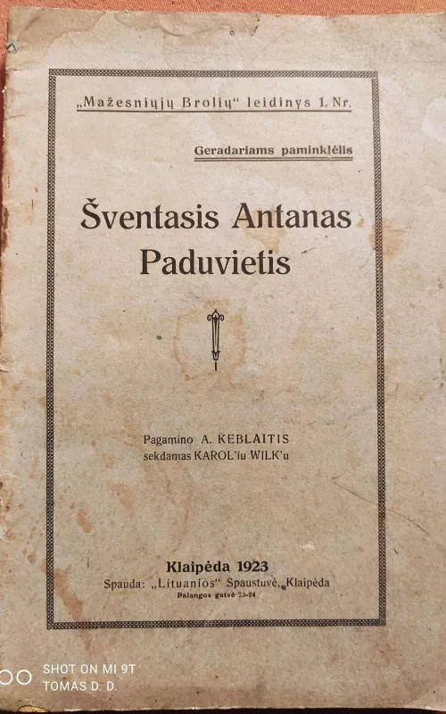 Šventasis Antanas Paduvietis - A. Keblaitis, knyga 2