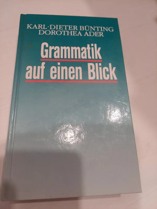 Grammatik auf einen Blick - Karl-Dieter Bünting, knyga 2