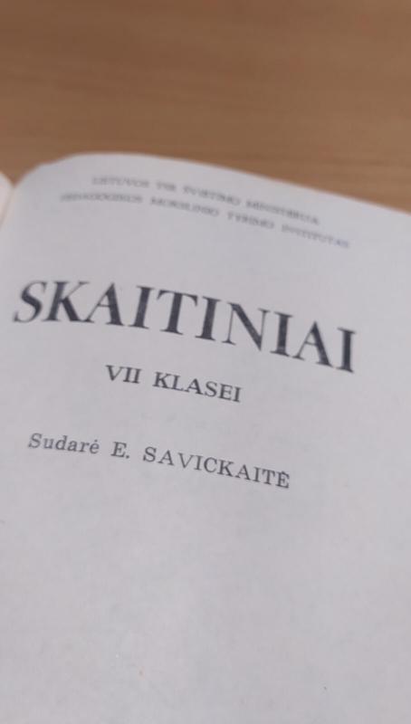 SKAITINIAI VII klasei - E. Savickaitė, knyga 3