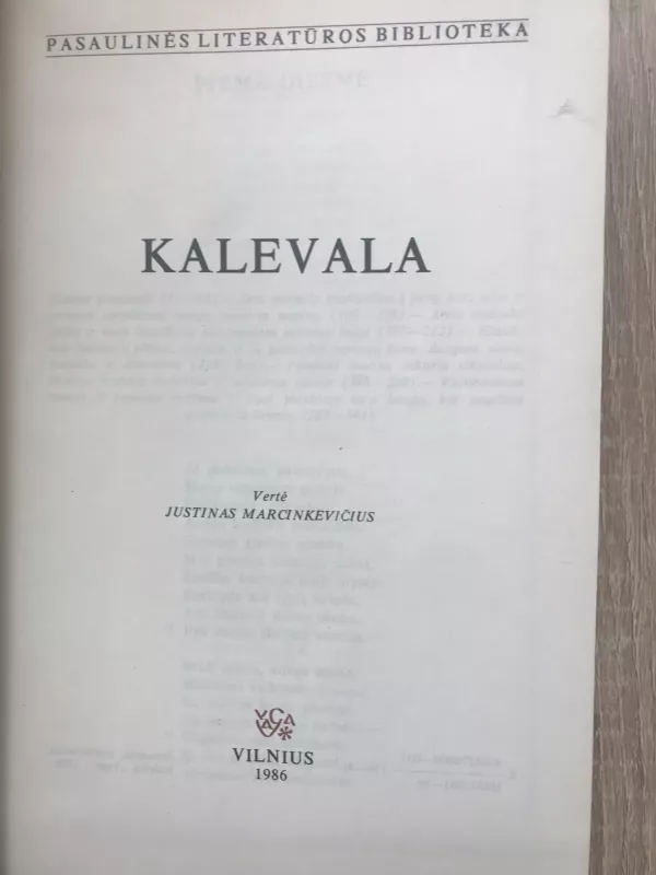 Kalevala - Kalevala Kalevala, knyga 2