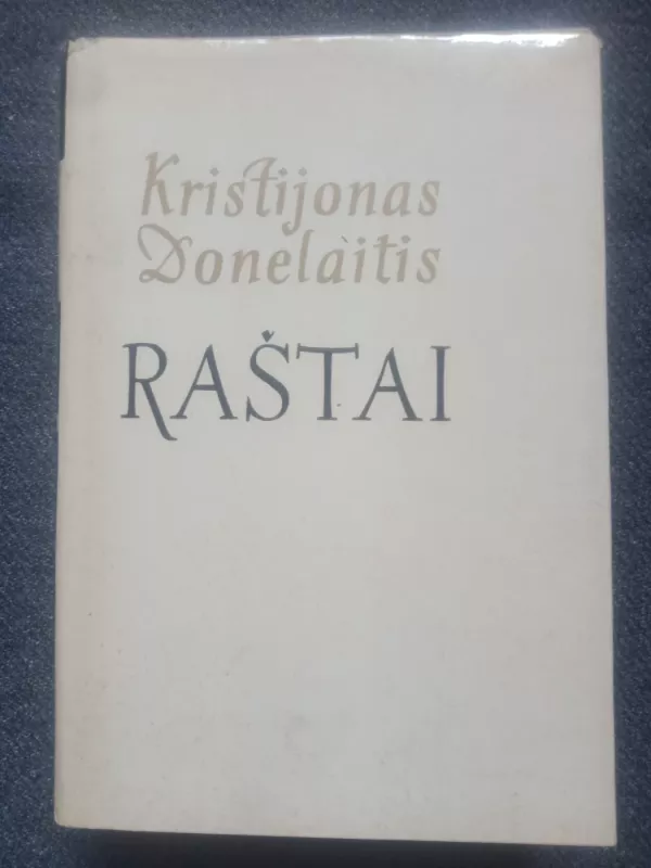 Raštai - Kristijonas Donelaitis, knyga 2